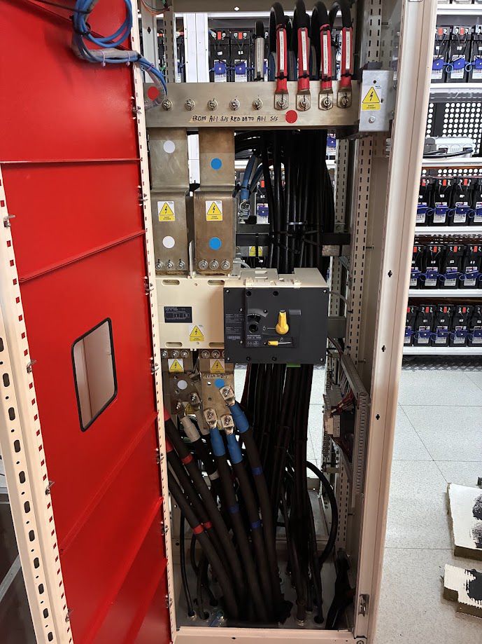 Changeover switch inside distribution panel